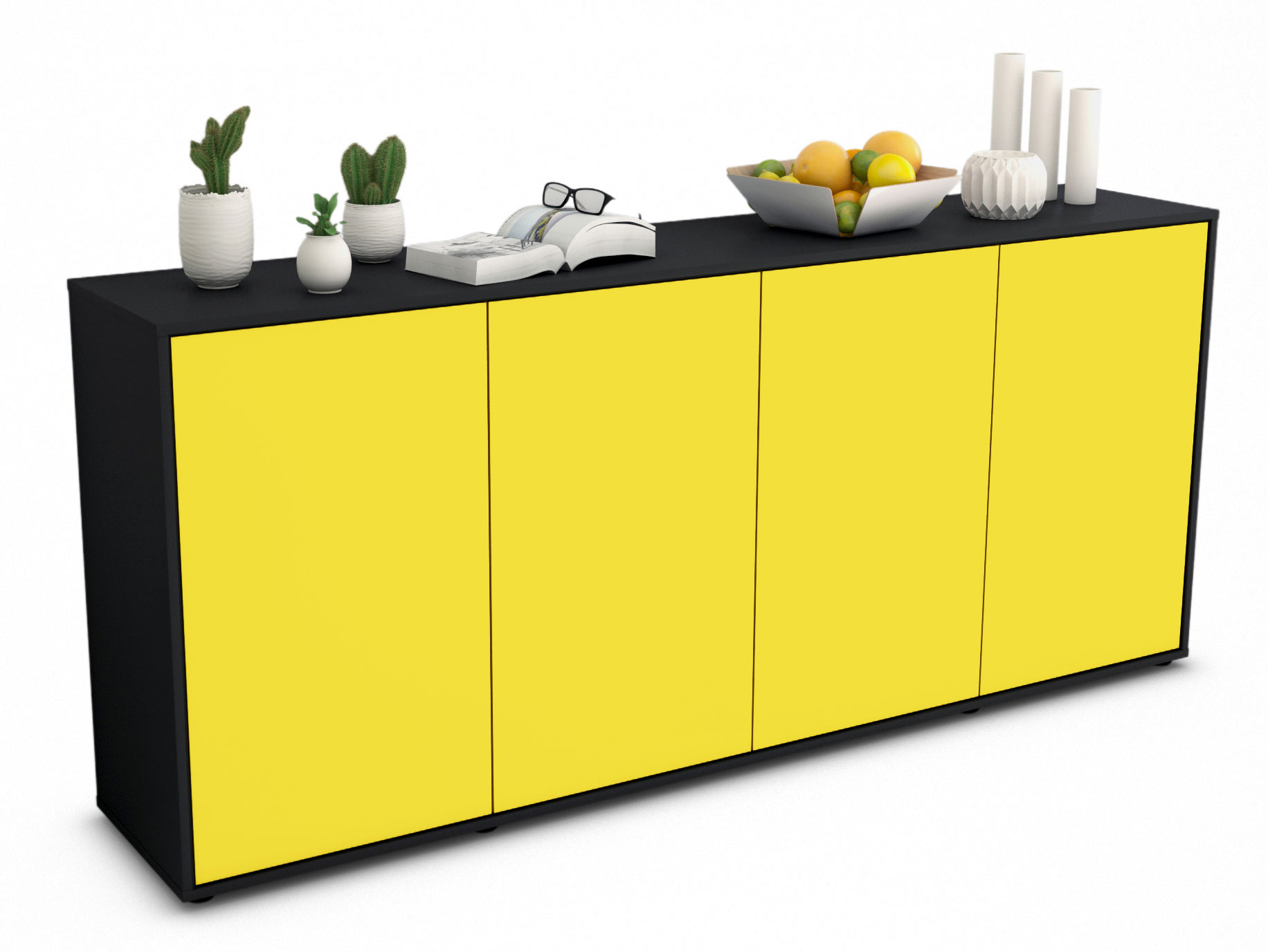 Sideboard Elana, Anthrazit matt Farb-Design (180x79x35cm)