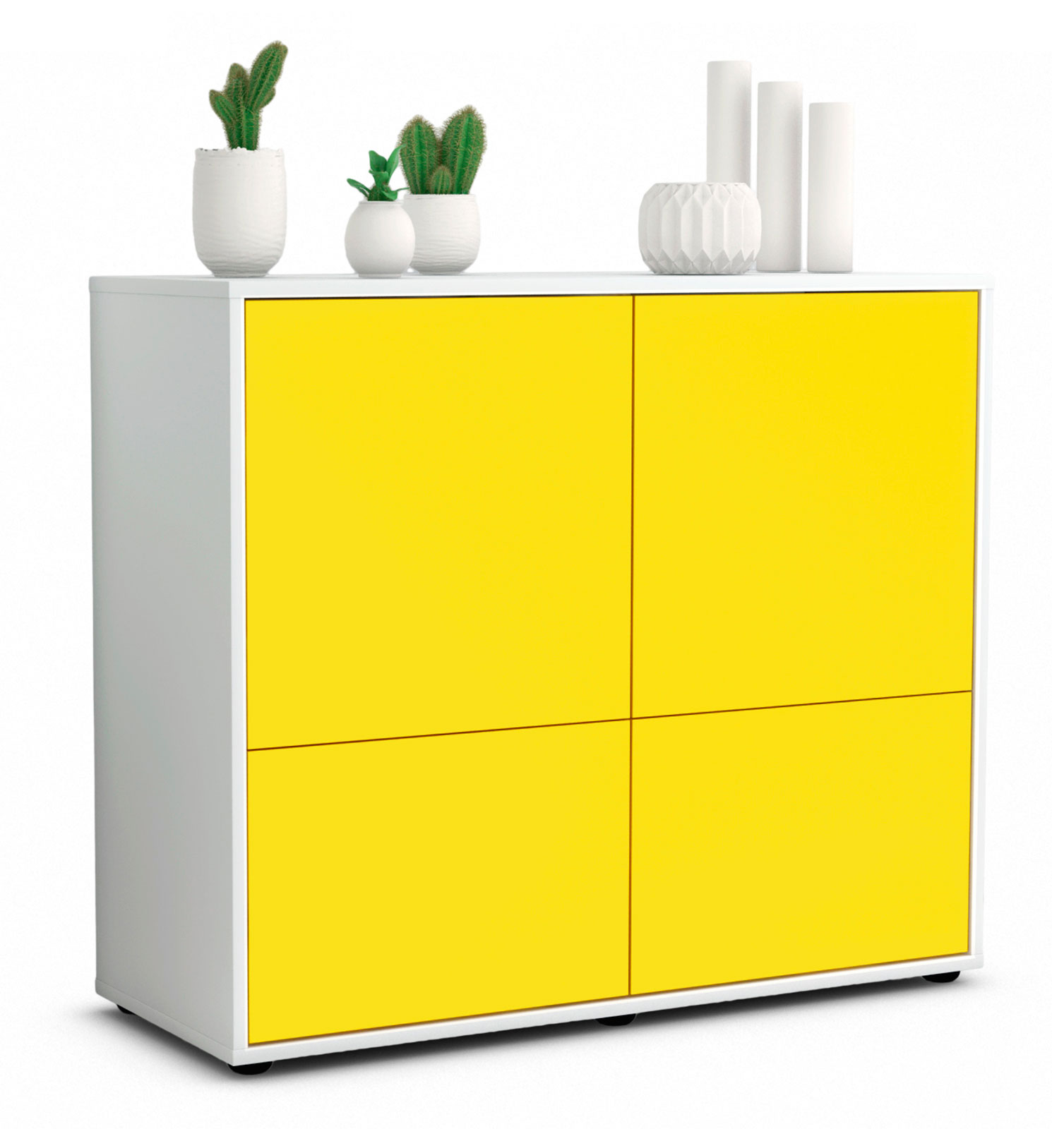 Sideboard Cara, Weiss matt Farb-Design (92x79x35cm)