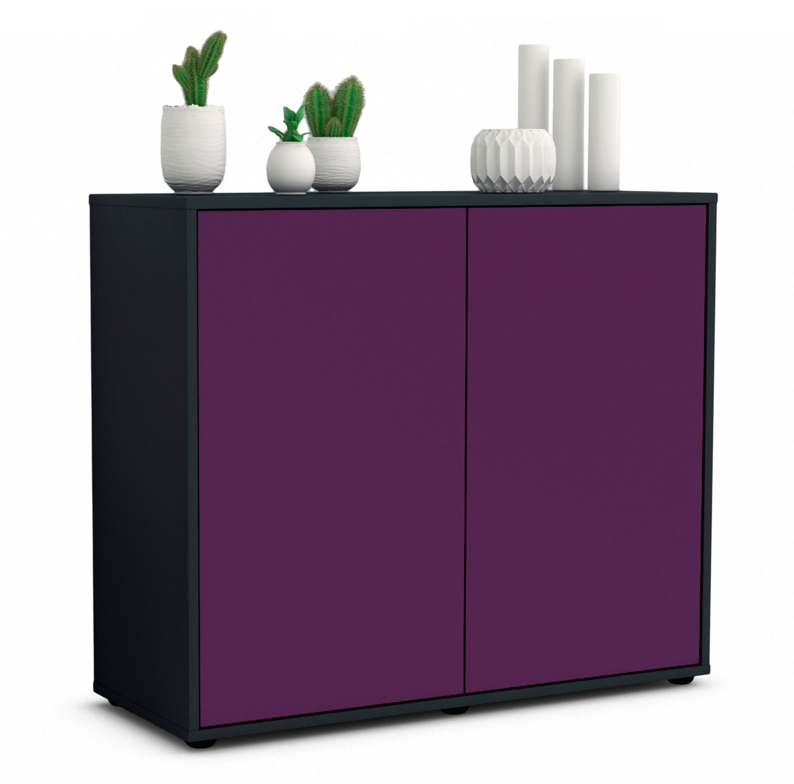 Sideboard Blanka, Anthrazit matt Farb-Design (92x79x35cm)